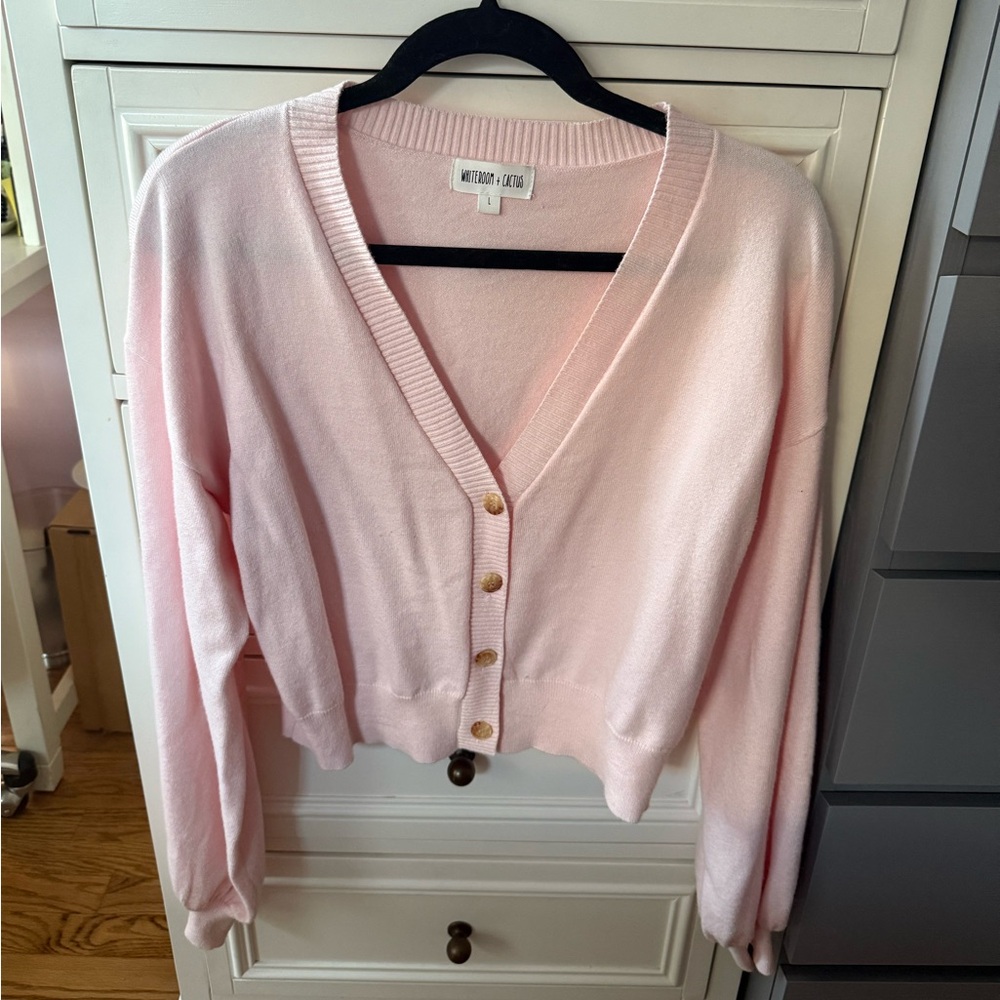 Ruby & Jenna Boutique Pink Sweater Size L